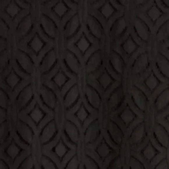 EUC Market & Spruce Hand Crocheted Front Mixed Material Black Top - Picture 2 of 3